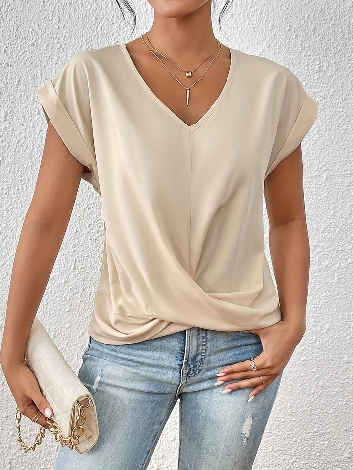 Linea Aarhus® | Komfortabel T-shirt med elegant halsudskæring (MIDLERTIDIGT 1+1 GRATIS!)