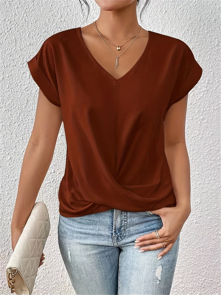 Linea Aarhus® | Komfortabel T-shirt med elegant halsudskæring (MIDLERTIDIGT 1+1 GRATIS!)