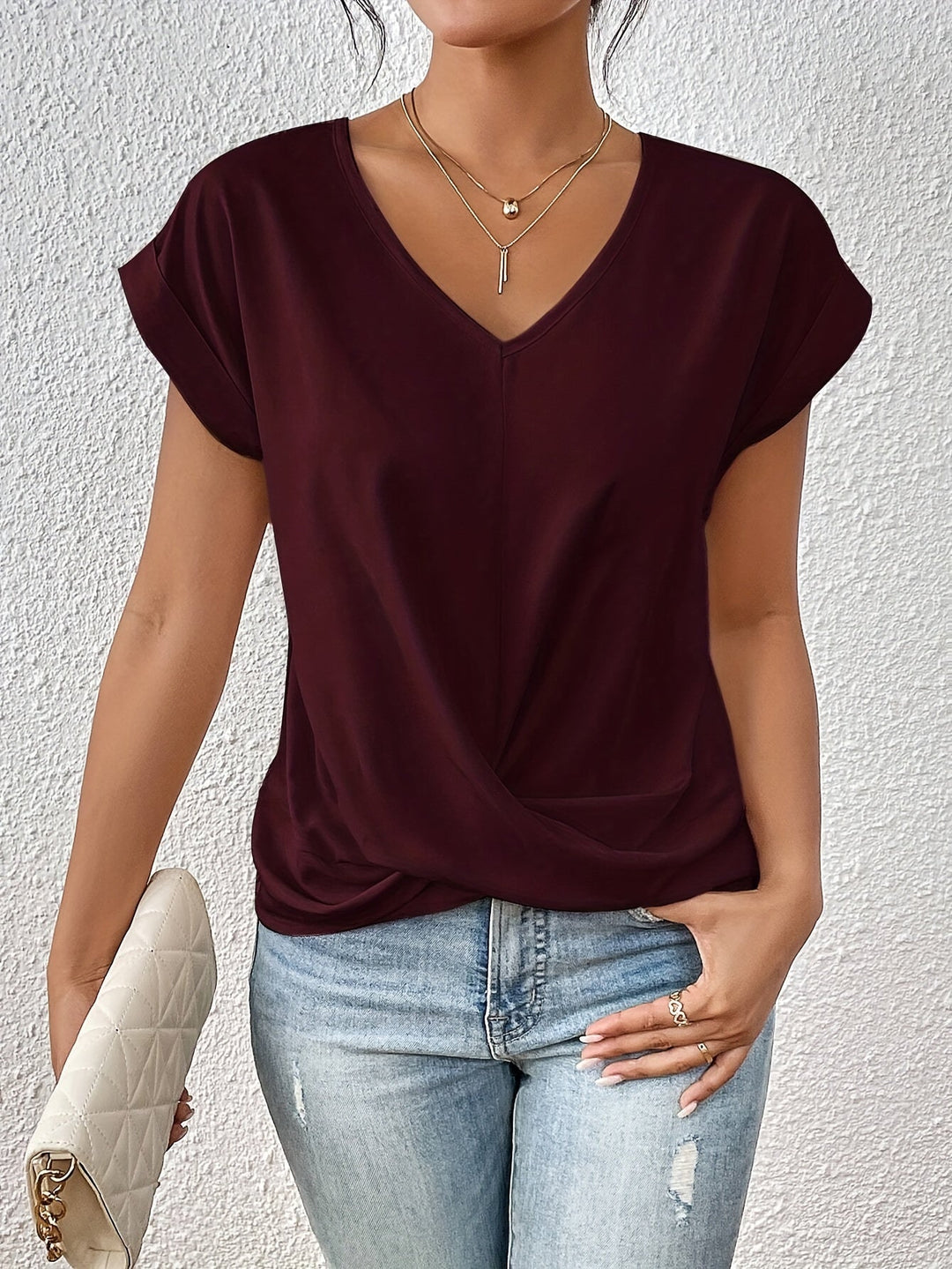 Linea Aarhus® | Komfortabel T-shirt med elegant halsudskæring (MIDLERTIDIGT 1+1 GRATIS!)