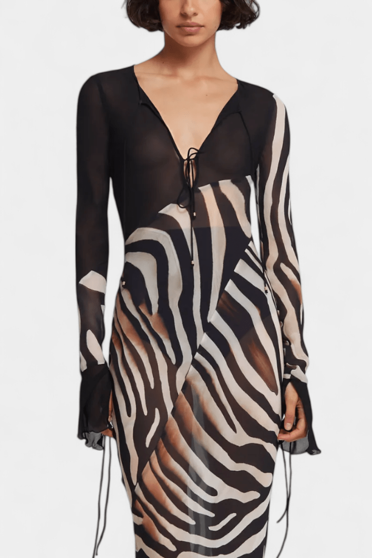 Gry | Zebra kjole