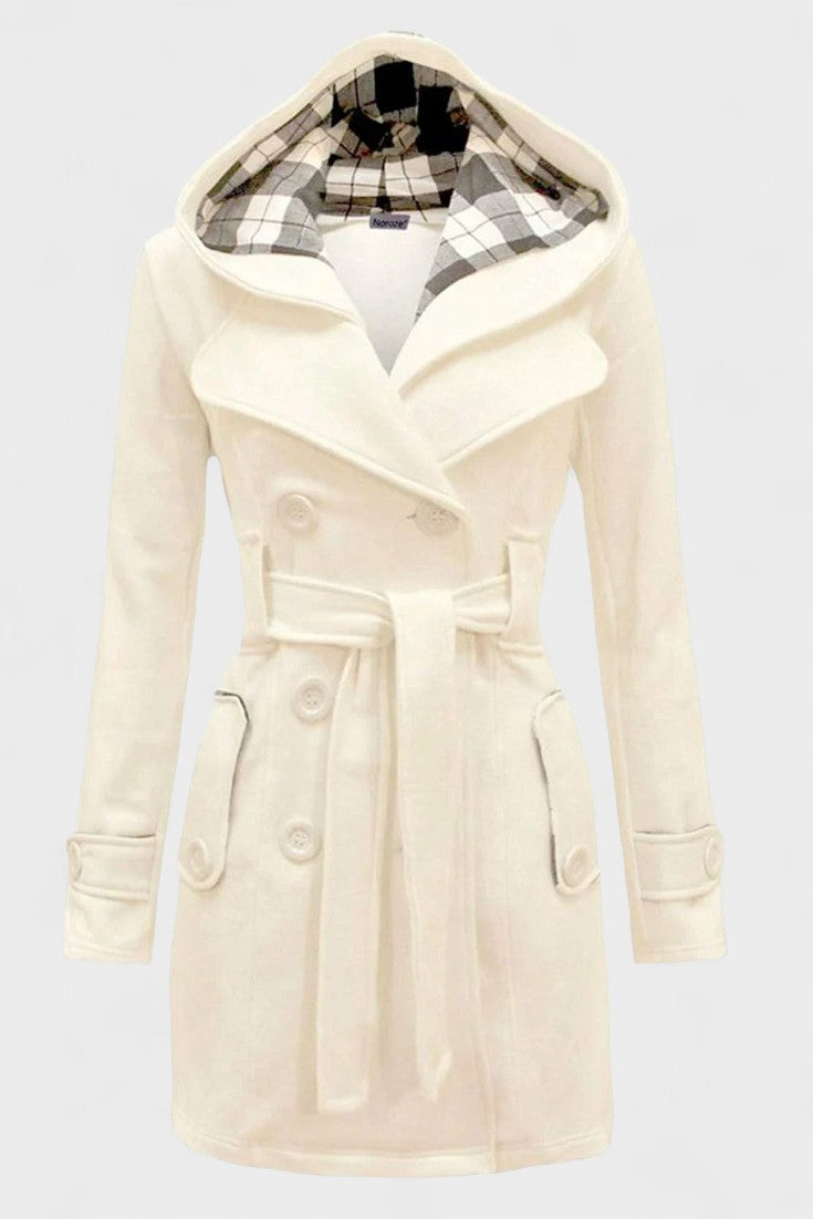 Leona™ | Elegant dobbeltradet frakke