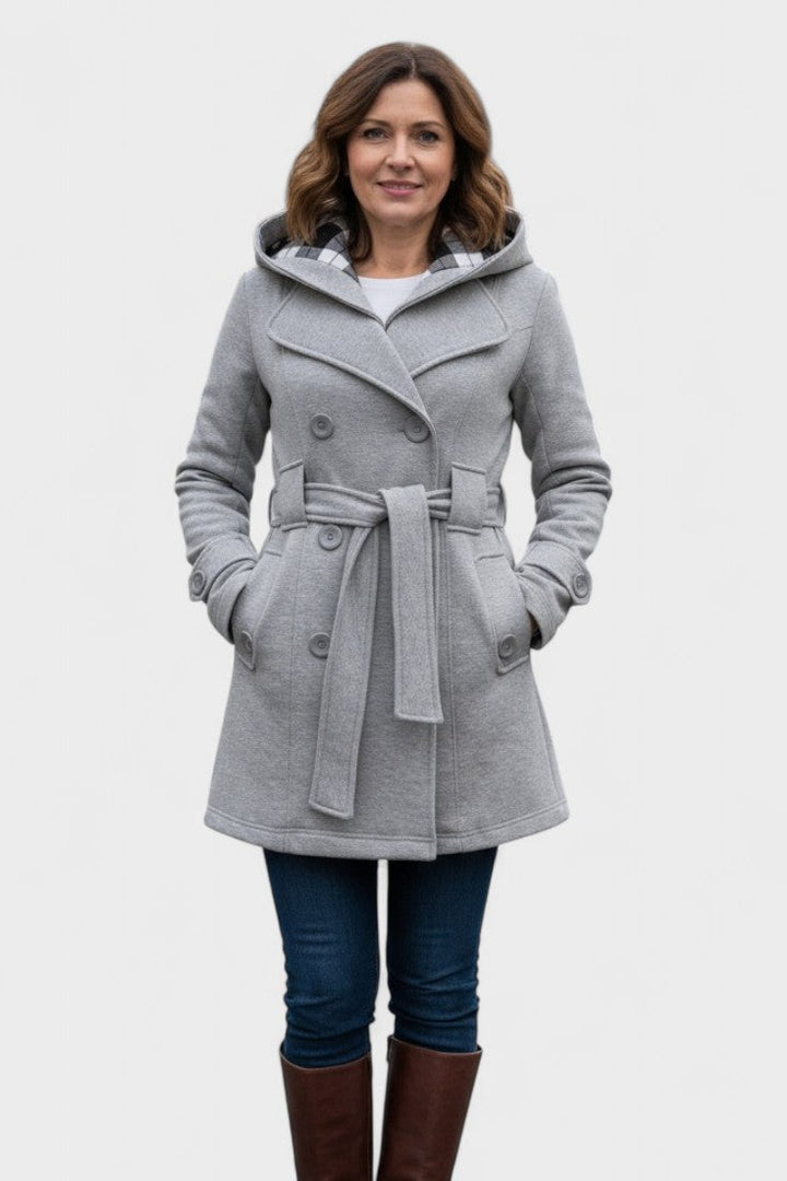 Leona™ | Elegant dobbeltradet frakke
