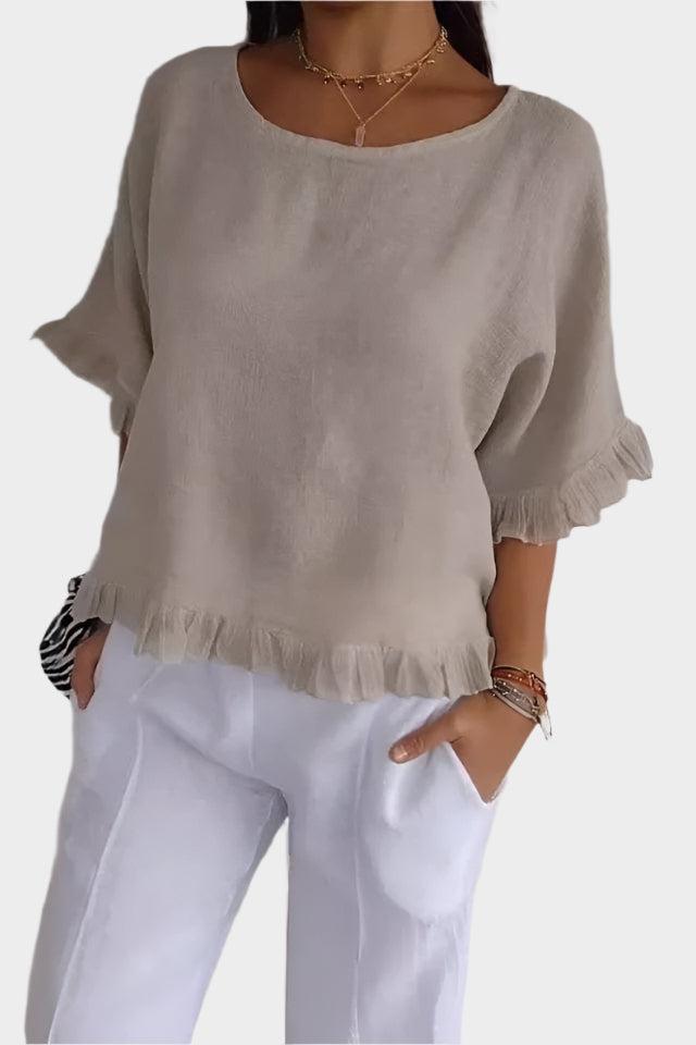 Saga | Linned Bluse
