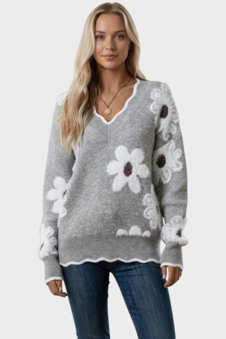 Thea | Blomstertrøje
